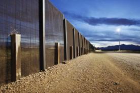 The Arizona-Mexico border fence near Naco